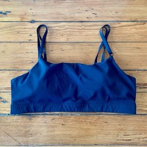 Outdoor Voices Black Two Strap Sports Bra